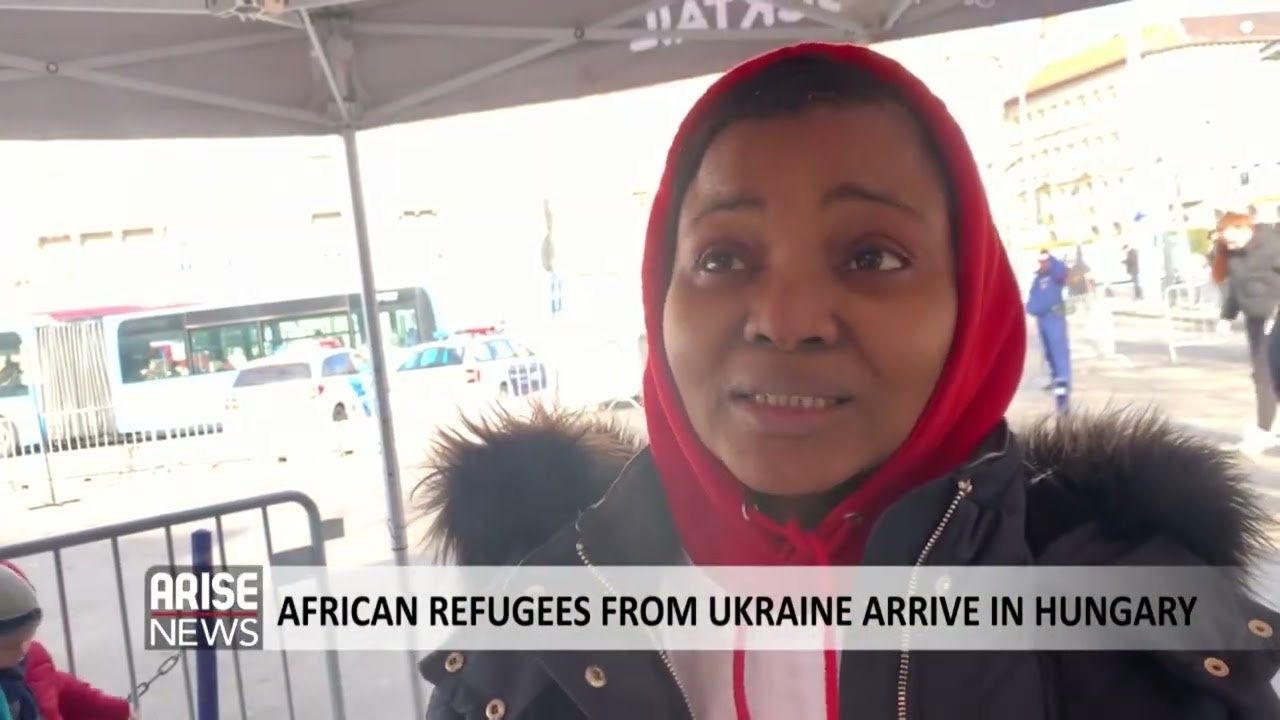 AFRICAN REFUGEES FROM UKRAINE ARRIVE IN HUNGARY