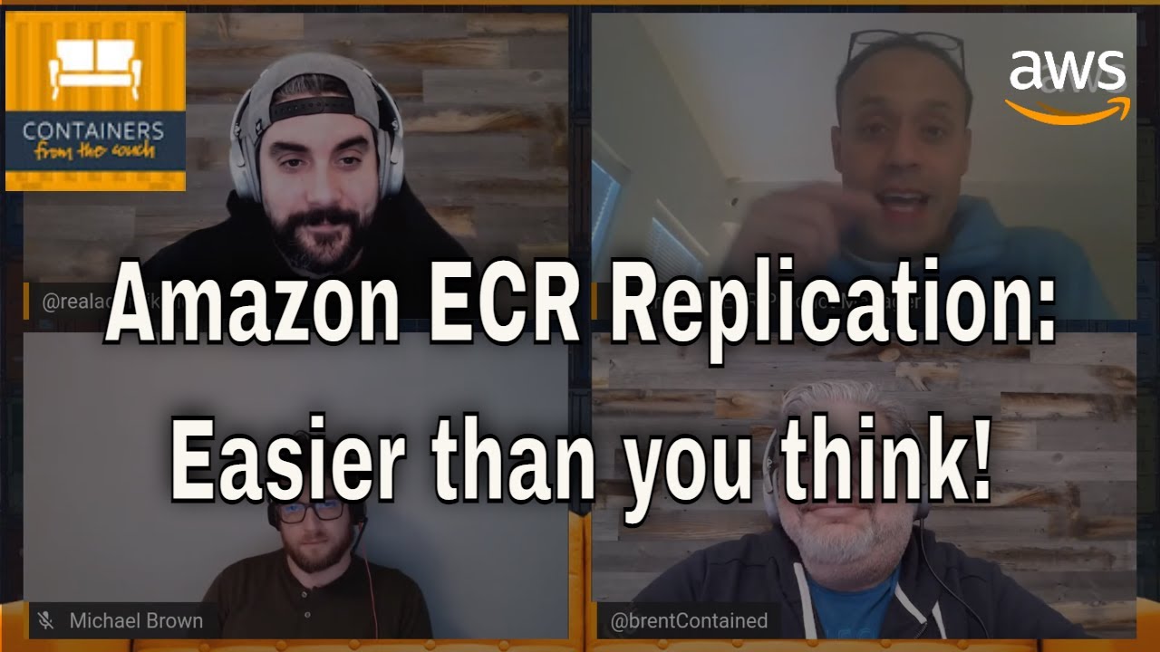 Amazon ECR Cross Region / Cross Account replication - Example uses #ContainersFromTheCouch