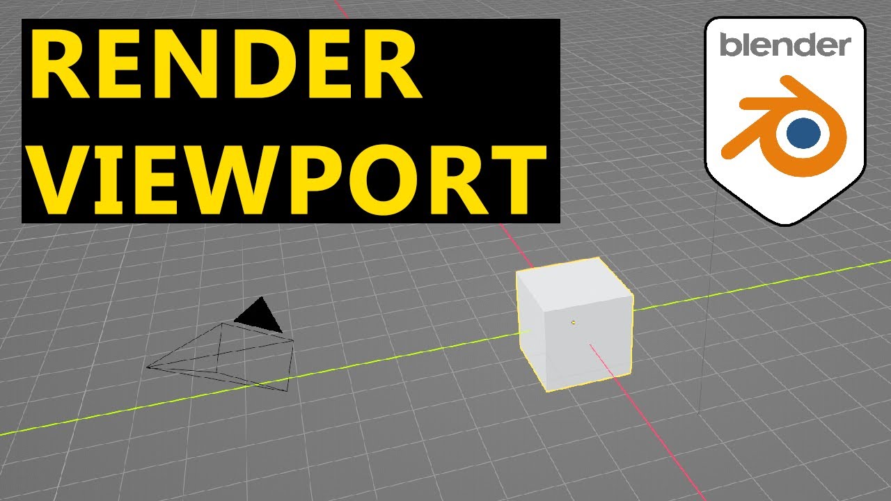 ✅How to Render Viewport in Blender