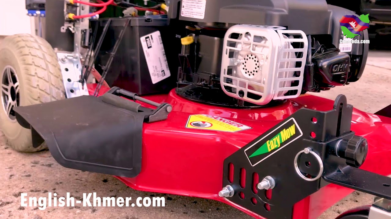 2019 Remote Control lawnmower home made - Khmer