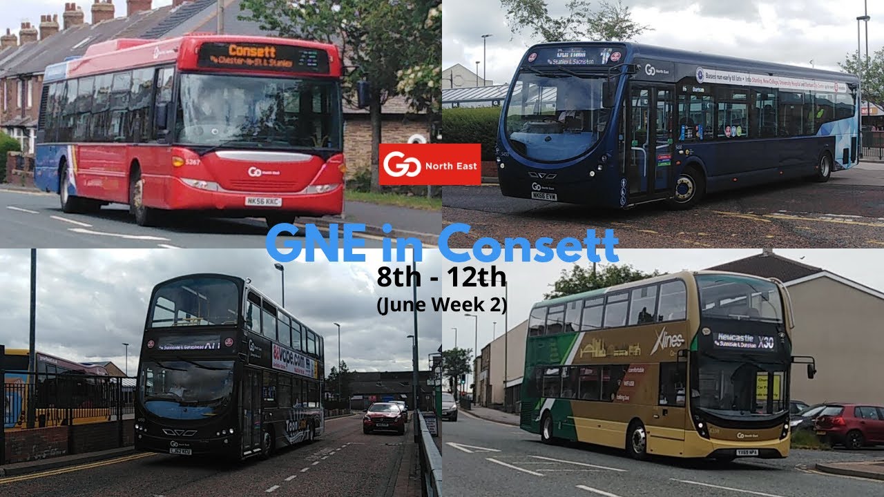 Go North East Buses in Consett, 8th - 12th June (Week 2)
