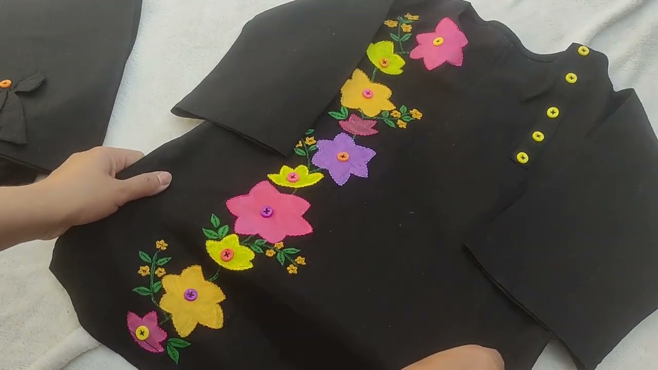 Eid Dress Designing/Summer Dress Designing/Baby Girl embroidery designs 