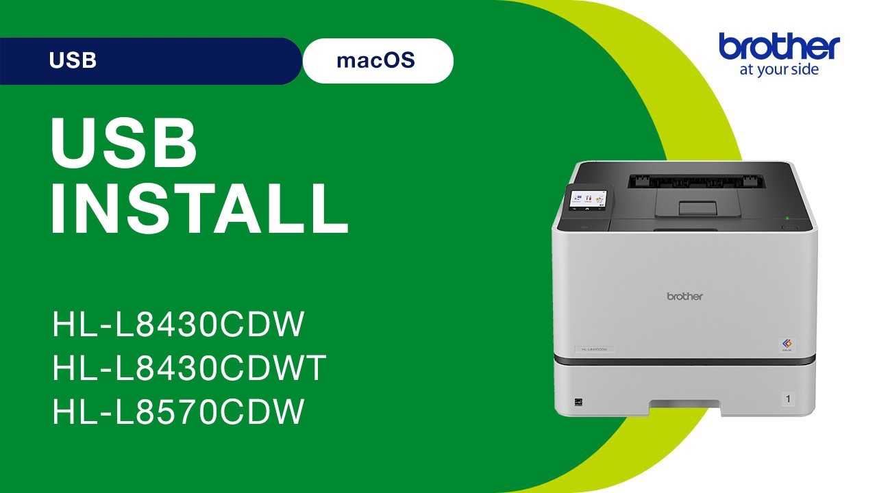 Install HLL8430CDW with USB - Mac