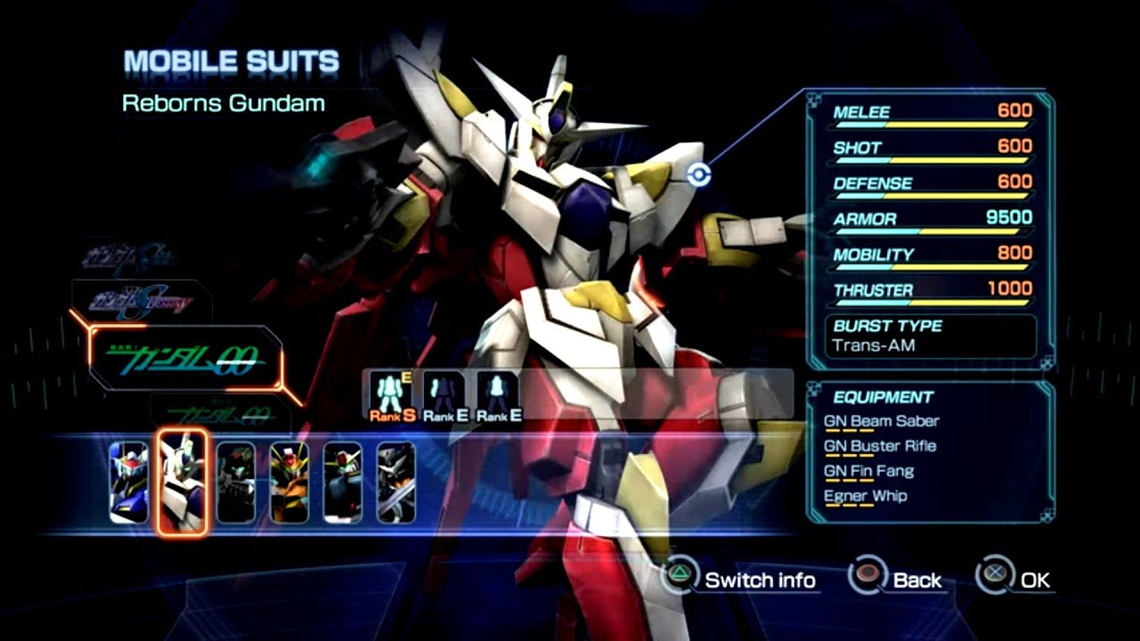 Dynasty Warriors Gundam Reborn (PS3/2014) RPCS3 ALL GUNDAM, MOVIES UNLOCKED 4K 15/15