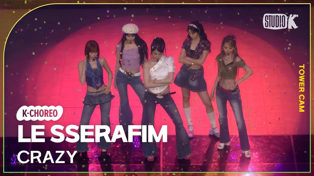 [K-Choreo Tower Cam 4K] 르세라핌 직캠 'CRAZY' (LE SSERAFIM Choreography) l @MusicBank KBS 240906