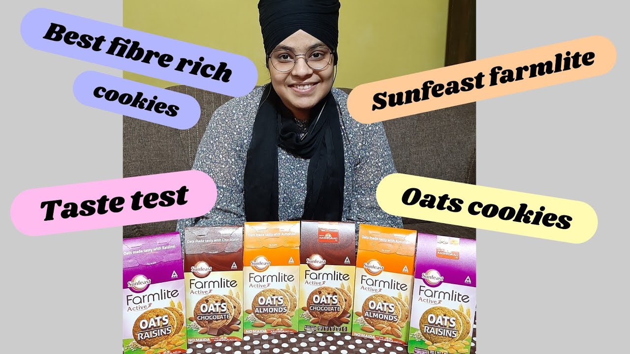 Best fibre rich cookies| Sunfeast farmlite cookies| Food review 😋