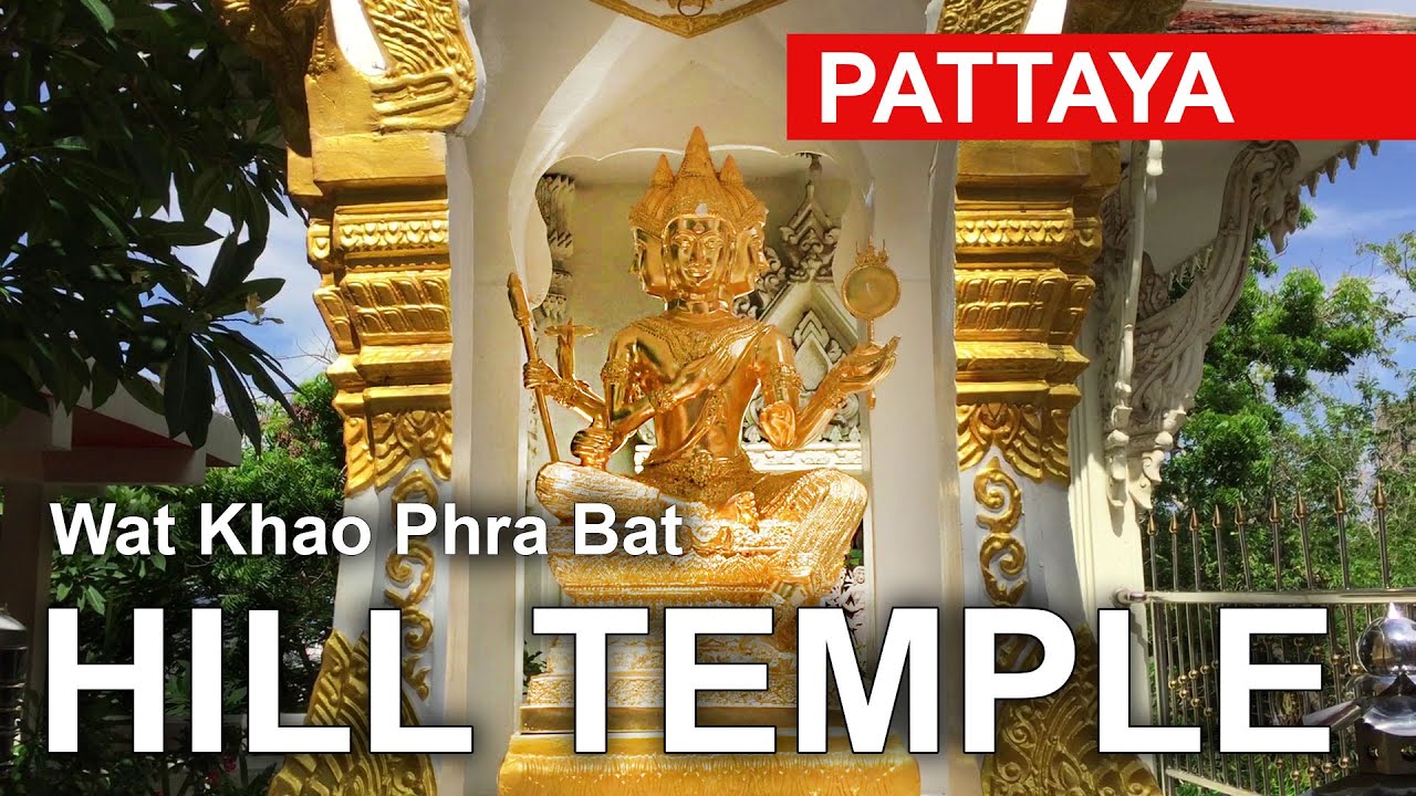 Thailand Temple. Wat Khao Phra Bat - Pattaya Hill Temple. Travel locations: Thailand 2020.