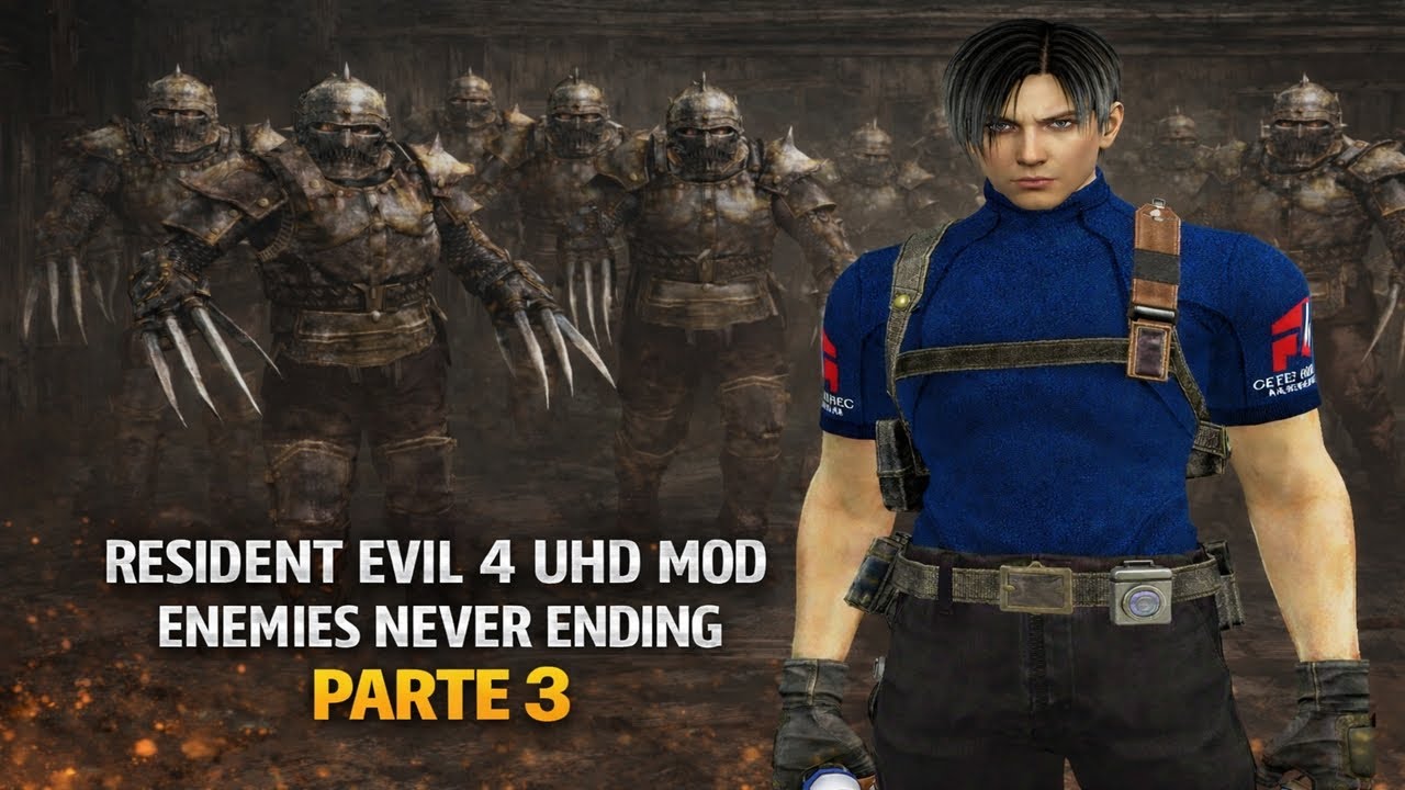RESIDENT EVIL 4 UHD – MOD ENEMIES NEVER ENDING (HARDCORE) | PARTE 3 AO VIVO