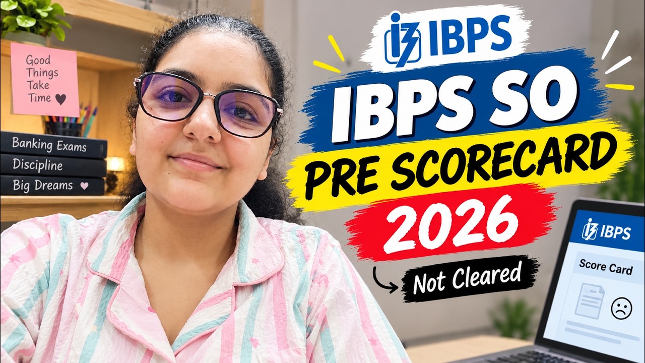 IBPS SO 2026 Scorecard | Prelims Scorecard | NOT QUALIFIED | Sakshi Tiwari