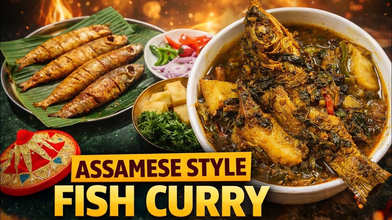 Assamese Style Fish Curry | Traditional Assamese Machor Tenga Recipe | Village Style Fish Curry