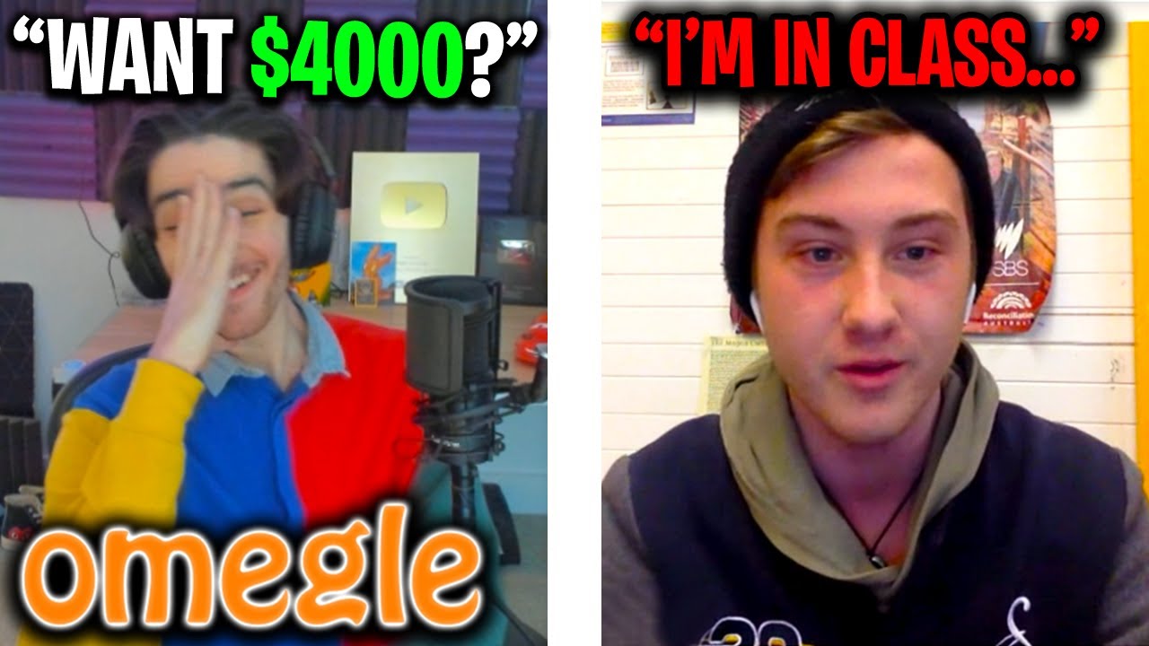 Omegle... but if I laugh they win $4000