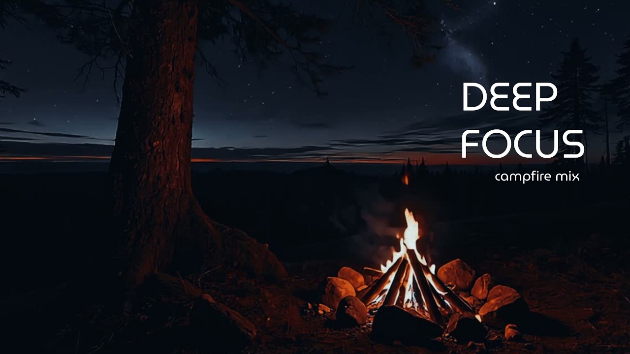 Deep Focus - Chill | Work-Study Music for Concentration | Campfire Mix | Cozy Campfire