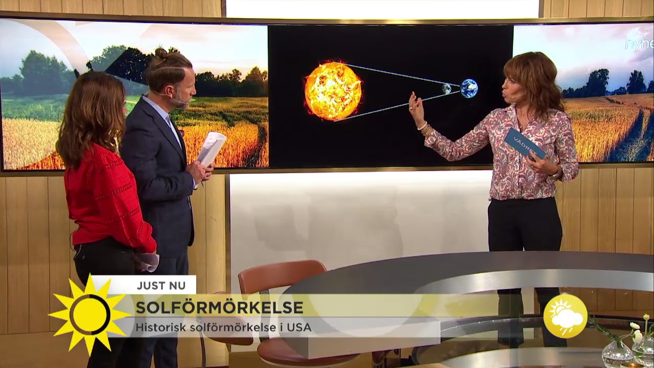 Solförmörkelse - så funkar det - Nyhetsmorgon (TV4)