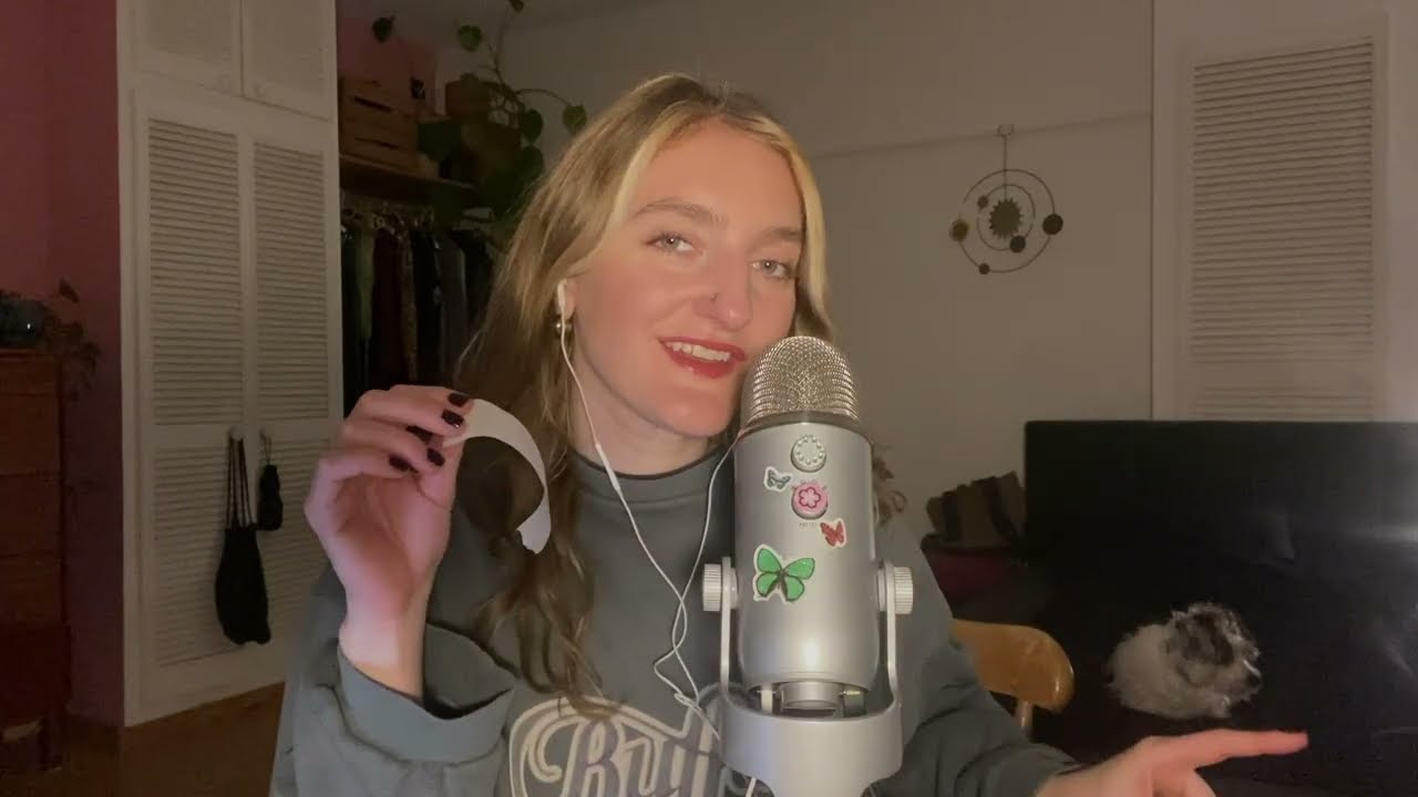 ASMR my fav mic triggers ✨ shaving foam, sticky tape, mic brushing,&hellip; with nami 🥰