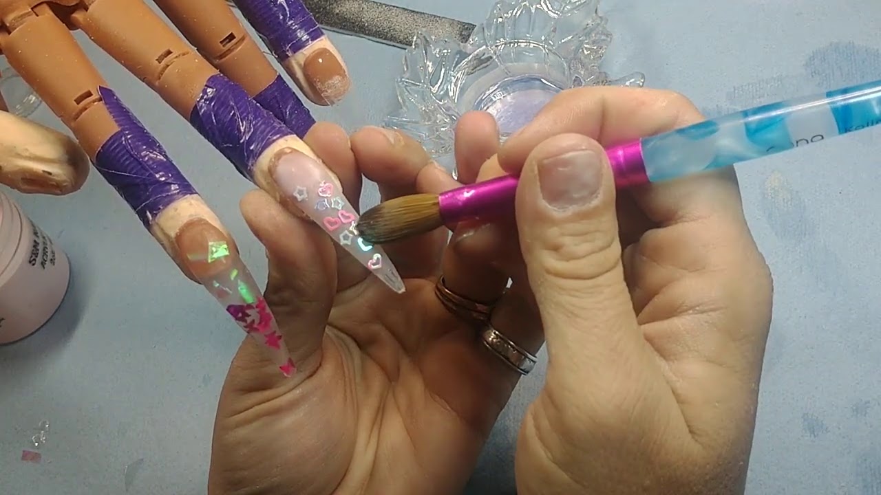 Simple acrylic encapsulation, with ombre encapsulation
