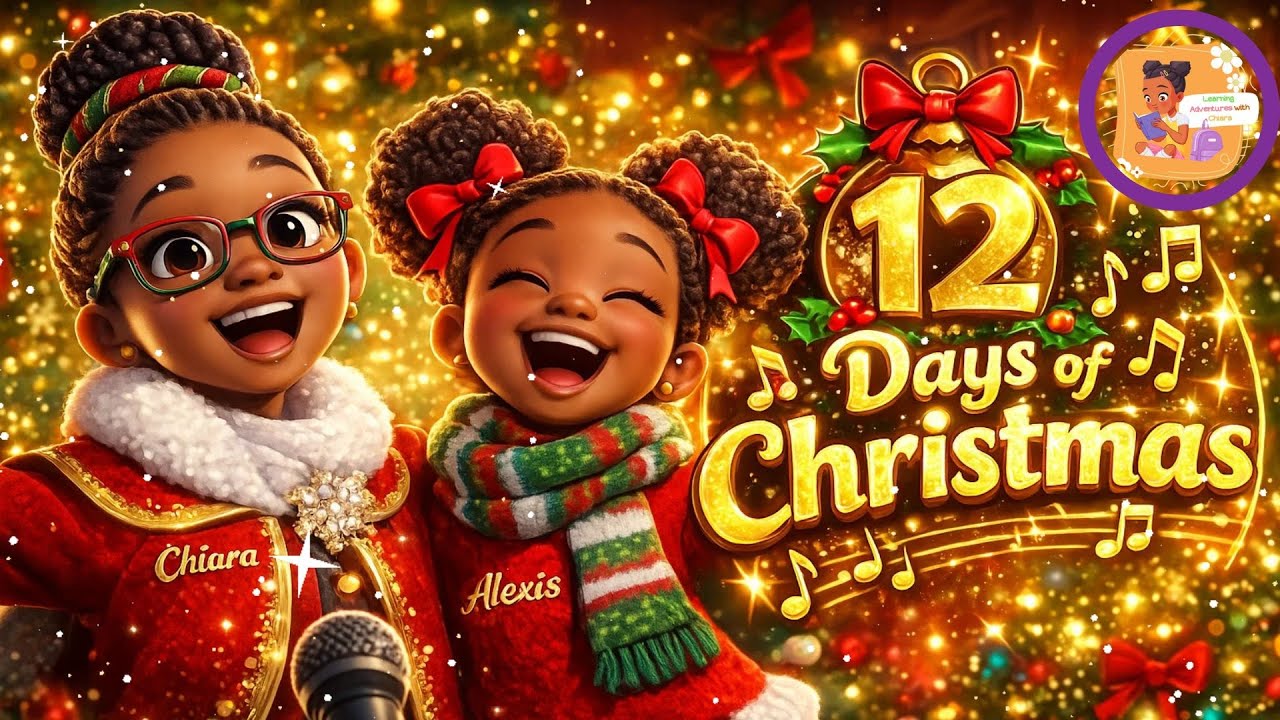 12 Days of Christmas 🎄 Kids Sing Along  Fun 3D Animated Christmas Song