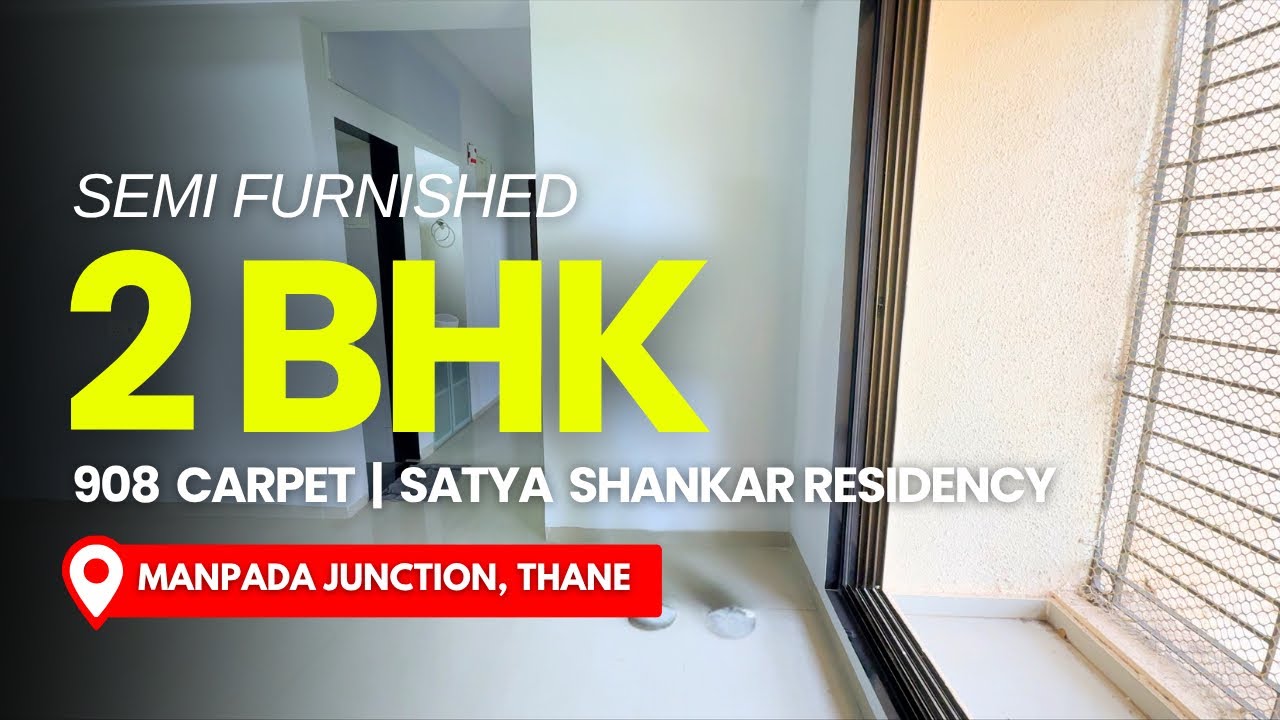 Semi Furnished 2 BHK Flat For Sale In Satya Shankar Residency, Manpada, Thane
