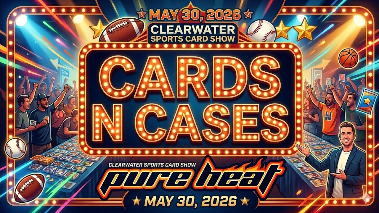 Cards N Cases 30.05.2026 Выставка спортивных карточек в Клируотере, Флорида: безумные и изысканны...