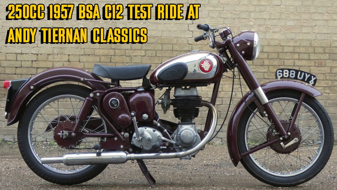 BSA C12 250cc 1957 года выпуска в Andy Tiernan Classics #09471BSA