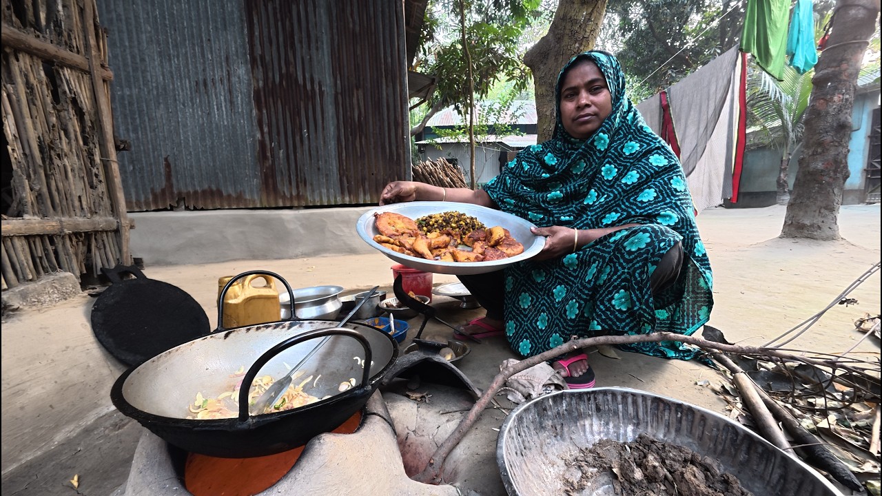 প্রথম রোজায় বাড়ির সবাই একসাথে ইফতার করলাম। Village life with Kohinoor