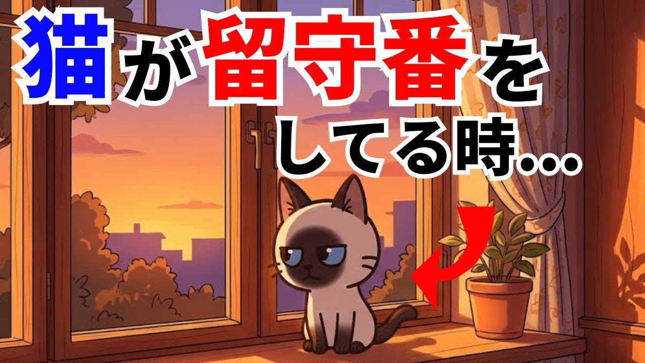 【涙腺崩壊】猫が留守番をしている時に思っていること