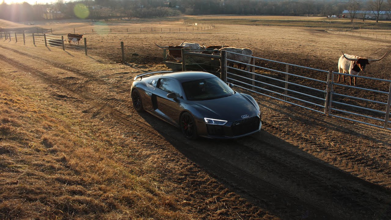 We brought the R8 to a secluded area..