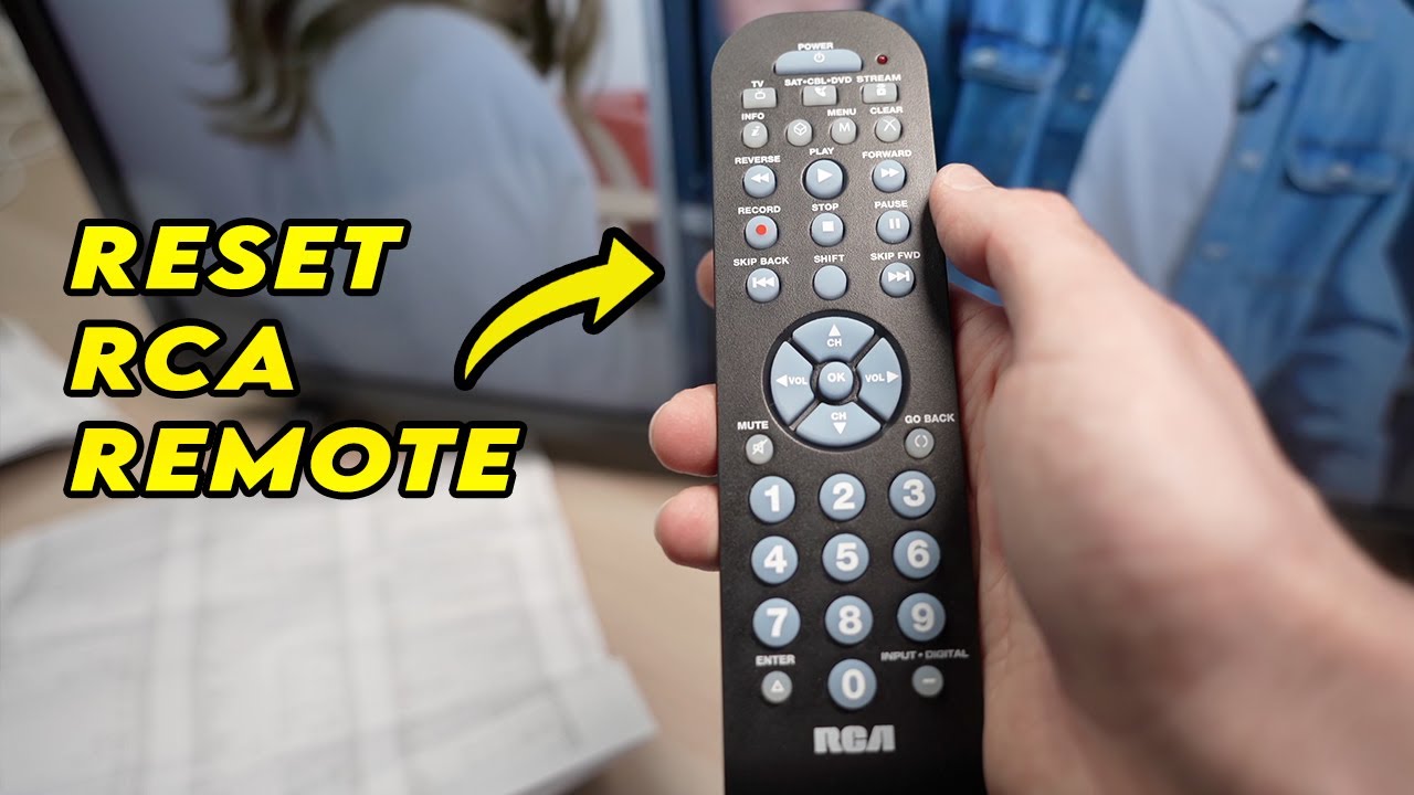 Как сбросить настройки универсального пульта дистанционного управления устройства RCA 3
