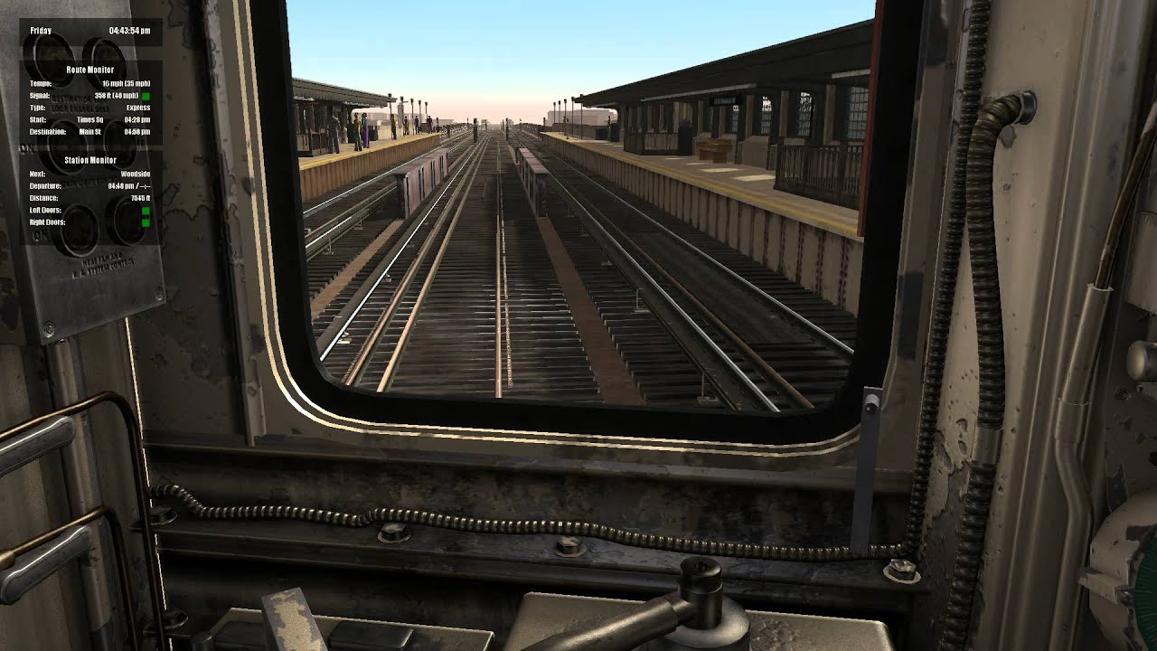 World of Subways 4 HD: New York City Subway Flushing-Bound 7 Express Train Redbird Cab Ride