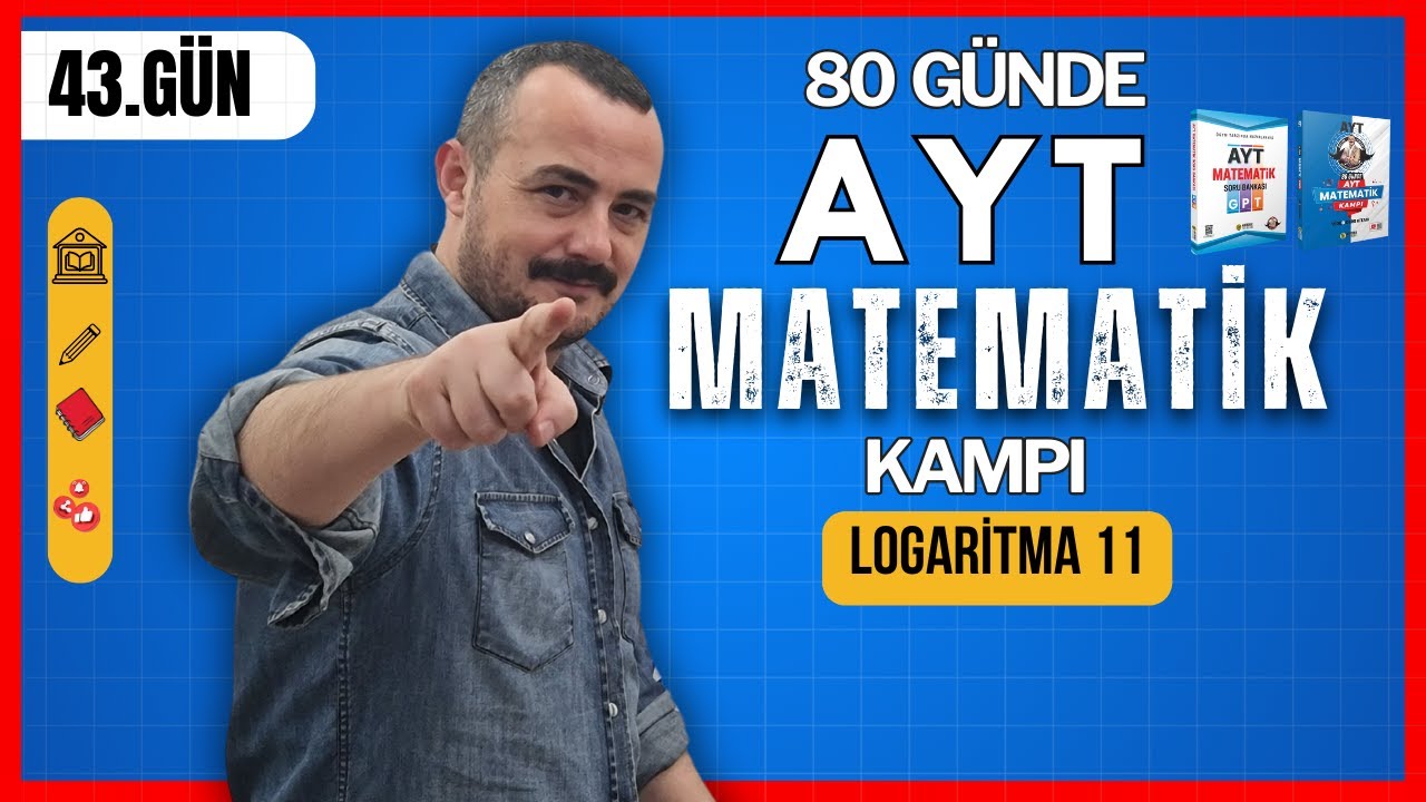 Logaritma 11 | Logaritma uygulamaları | 80 Günde AYT Matematik Kampı | 43. Gün