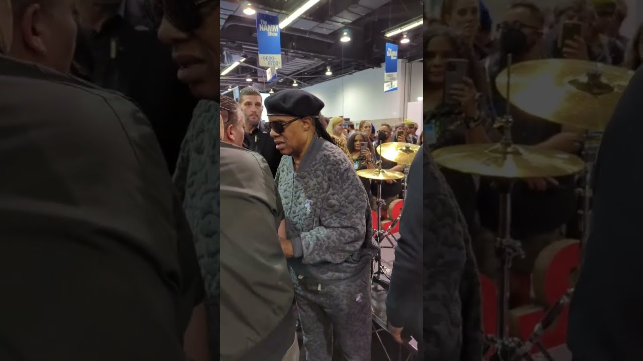 Stevie Wonder Roaming around at #NAMMSHOW 2023 Recorder Serenade  Isn't She Lovely