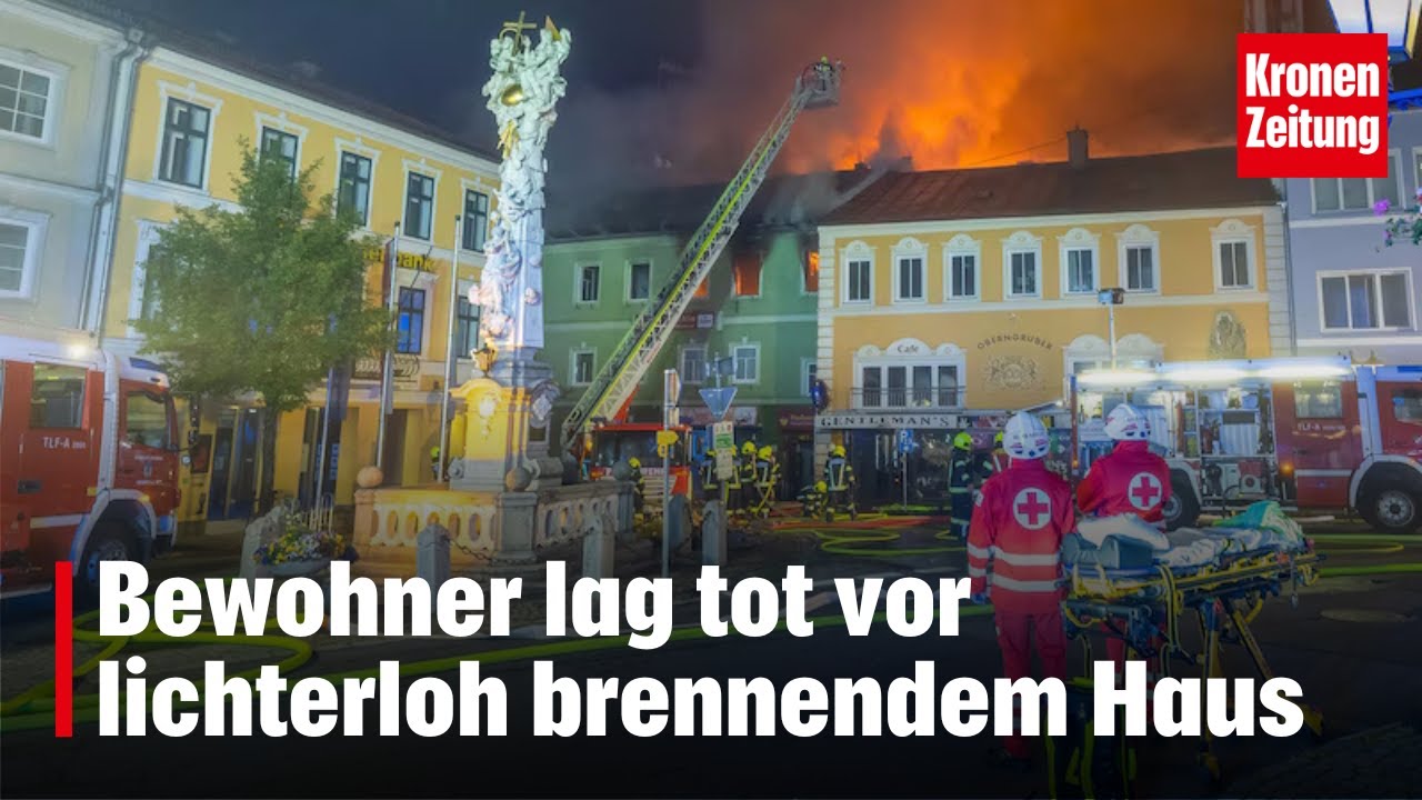 Bewohner lag tot vor lichterloh brennendem Haus | krone.tv NEWS