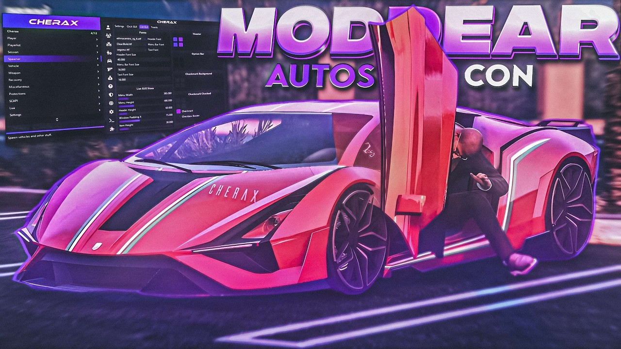 Como moddear autos con Cherax Mod Menu