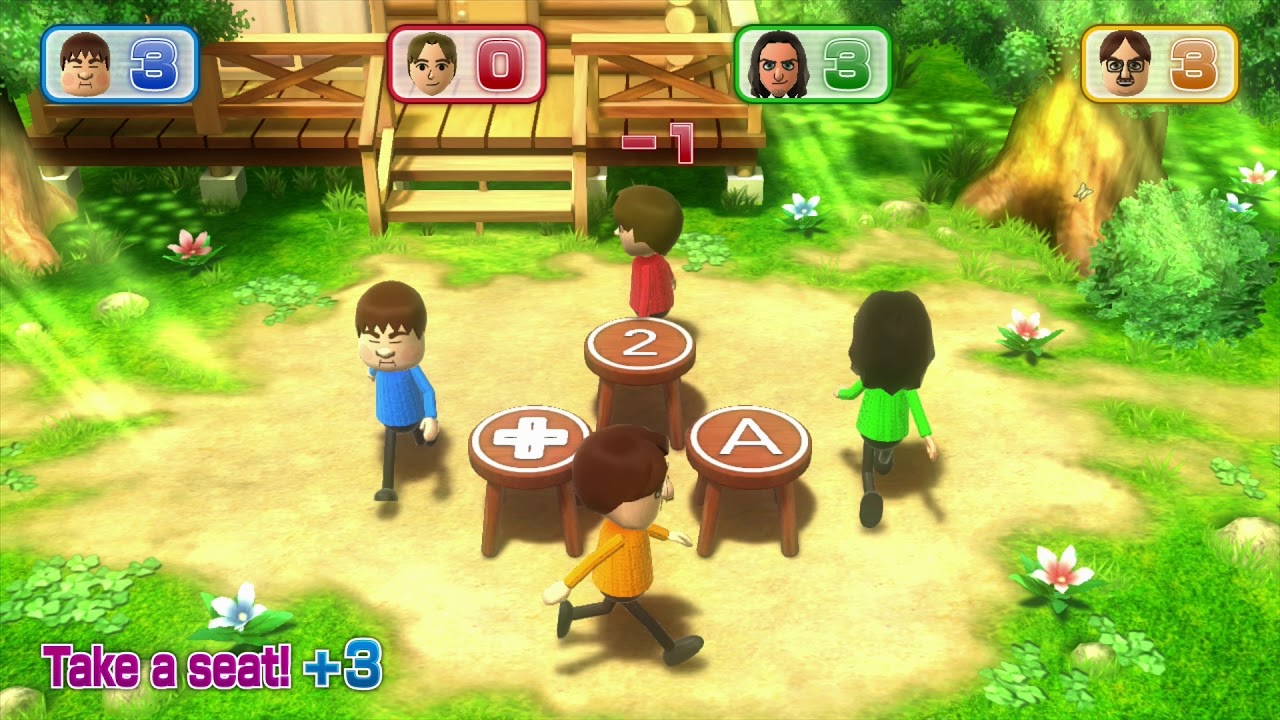 Wii Party U minigame: Sitting Pretty 60fps