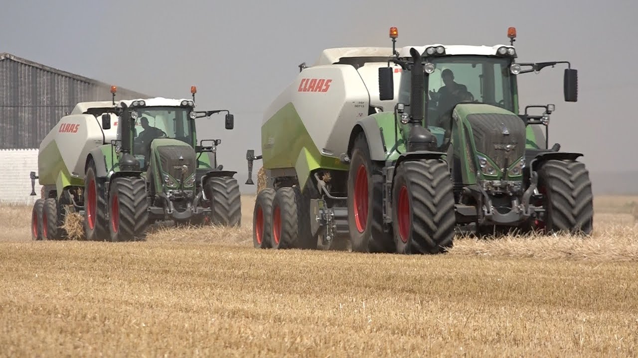 Fouragehandel Verhoeven, stro persen in Duitsland