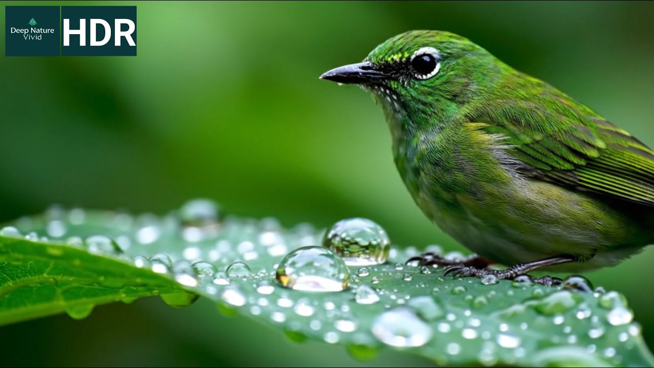 Morning Bird Activity in the Forest | Relaxing Bird Sounds & Natural Bird Behavior in 8K HDR
