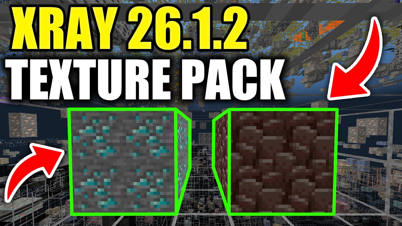 Как установить X-Ray текстур-пак для Minecraft 26.1.2 (ПОЛНОЕ РУКОВОДСТВО)