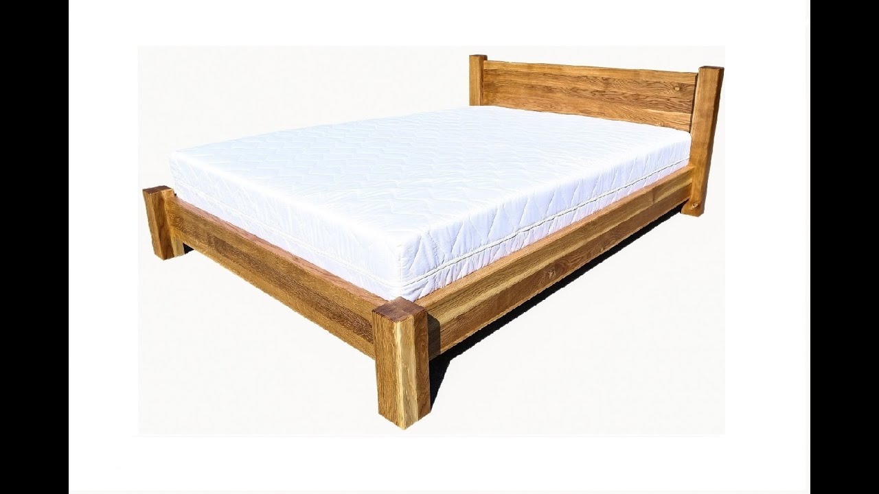 #5 - Oak bed for the bedroom / Dębowe łóżko do sypialni.
