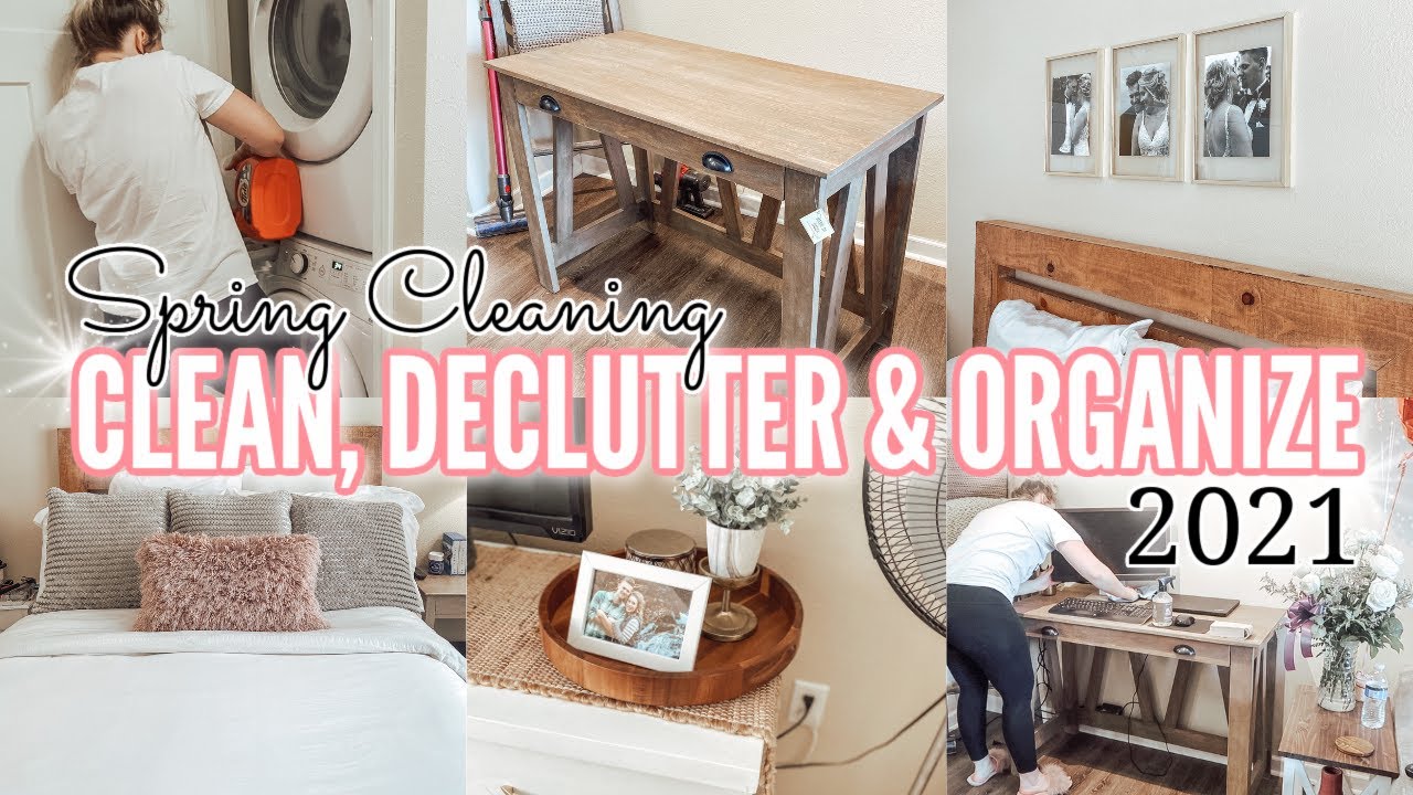 SPRING CLEANING 2021 CLEAN DECLUTTER & ORGANIZE WITH ME | DEEP CLEANING MY ENTIRE APARTMENT