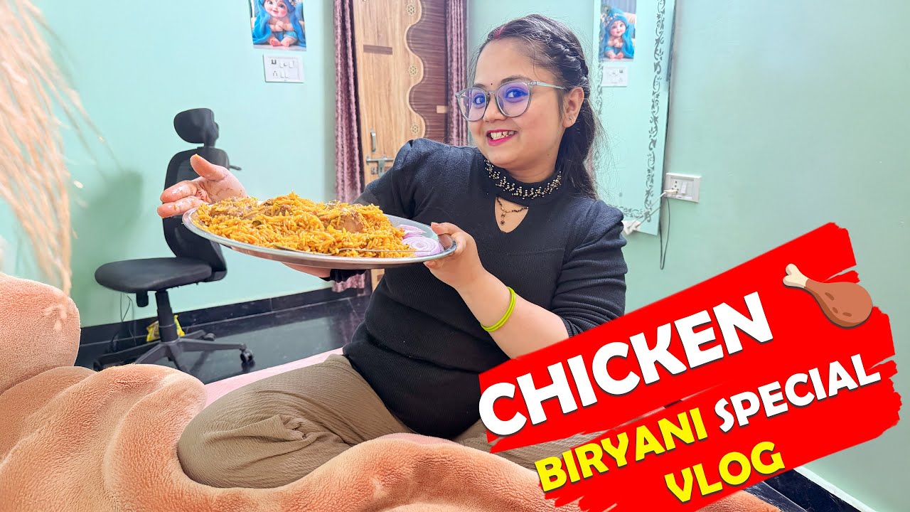 Chicken Biryani Recipe | Biryani Recipe Vlog #viral #views #husbandwife #love #vlog