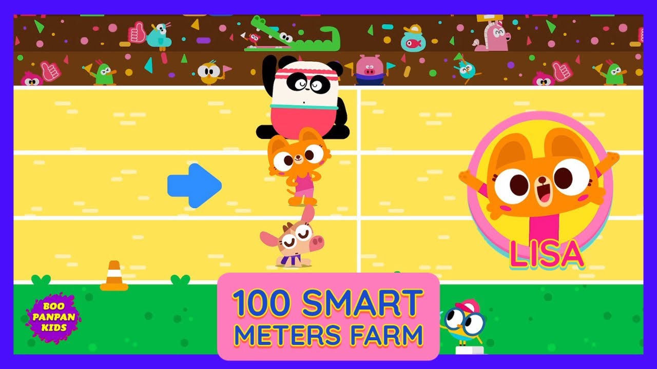 Lisa 100 Smart meters Farm(new game) Lingokids |Boopanpankids