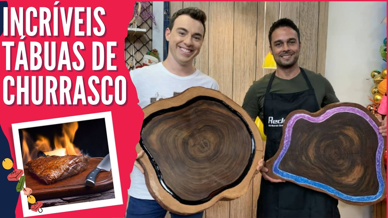 O jeito MAIS FÁCIL de se fazer uma Tábua de Churrasco em Madeira Resinada!