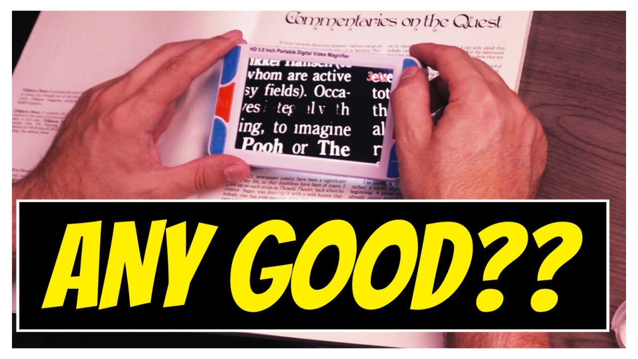 Cheap Amazon Video Magnifier Review - Eyoyo 5.0 inch Portable Video Digital Magnifier