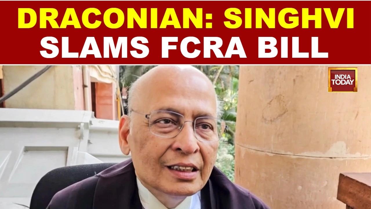 Congress MP Abhishek Manu Singhvi Opposes FCRA Bill, Calls It 'Draconian' Amid Parliament Row