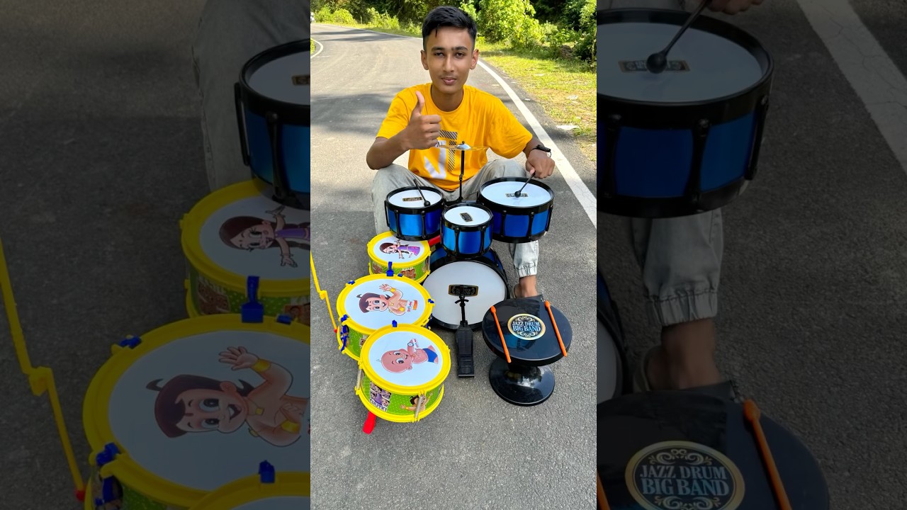 Big 2 Noting Band  jazz Drum 🥁 Set for Testing #shorts