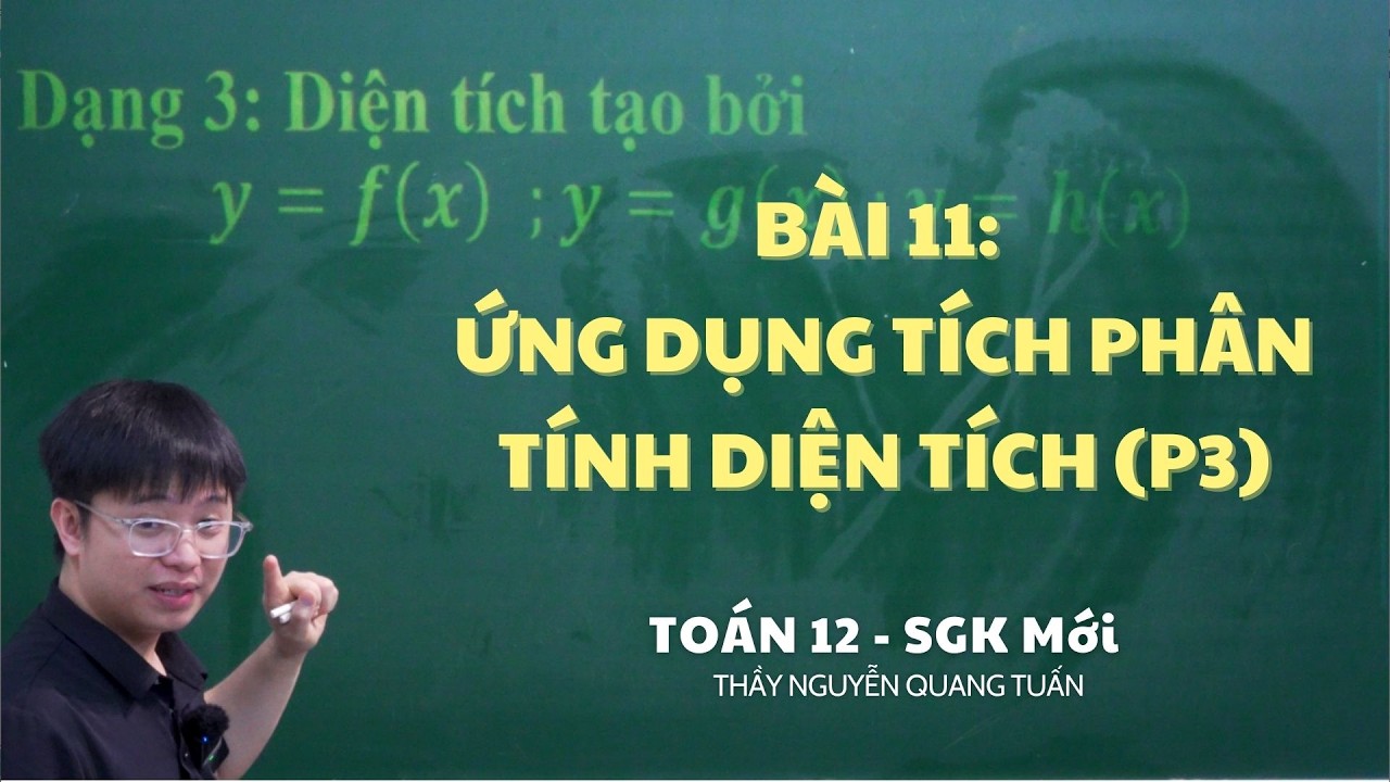 [TOÁN 12 SÁCH MỚI]- ỨNG DỤNG TÍCH PHÂN TÍNH DIỆN TÍCH PHẦN 3