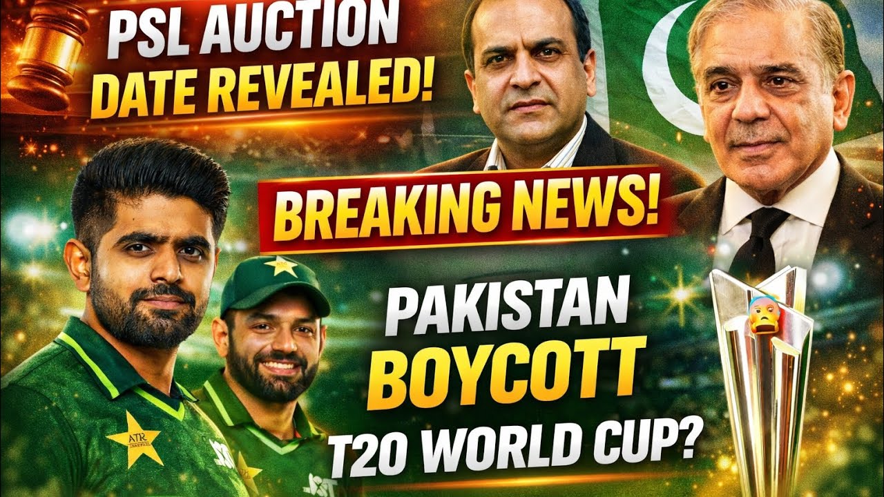 BREAKING! PSL Season 11 Auction Date Revealed 🇵🇰 | Pakistan to Boycott T20