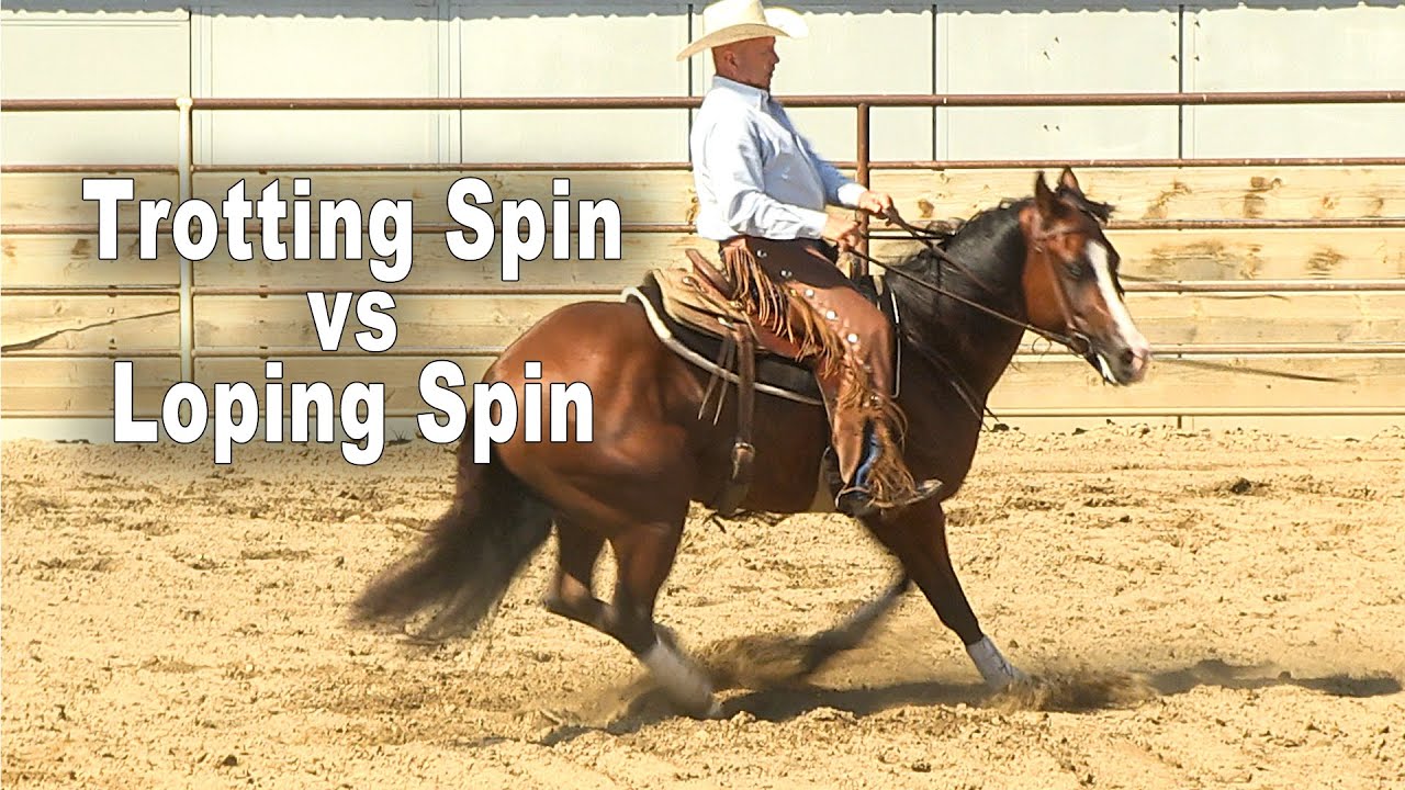Horse Training - Loping Spin vs Trotting Spin