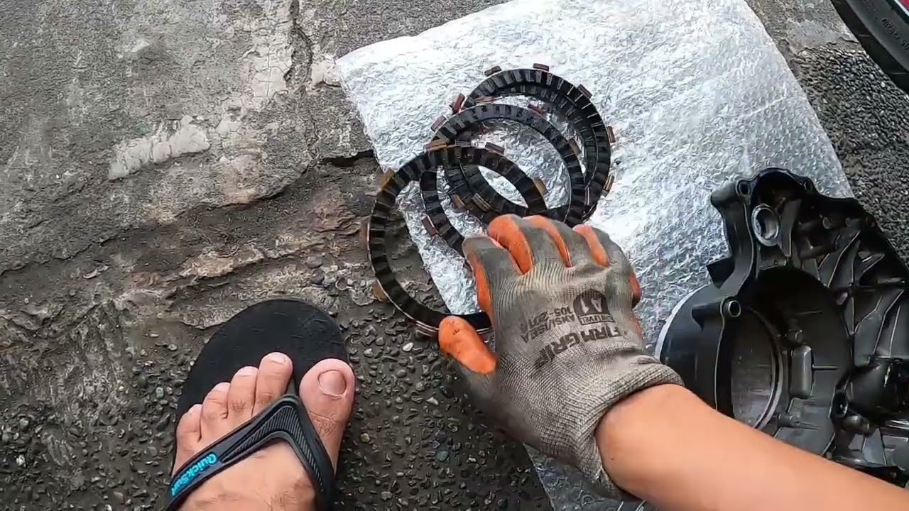 YAMAHA SNIPER 150 Ganito mangyayari pag fake Ang rubber damper at lining na ginamit.