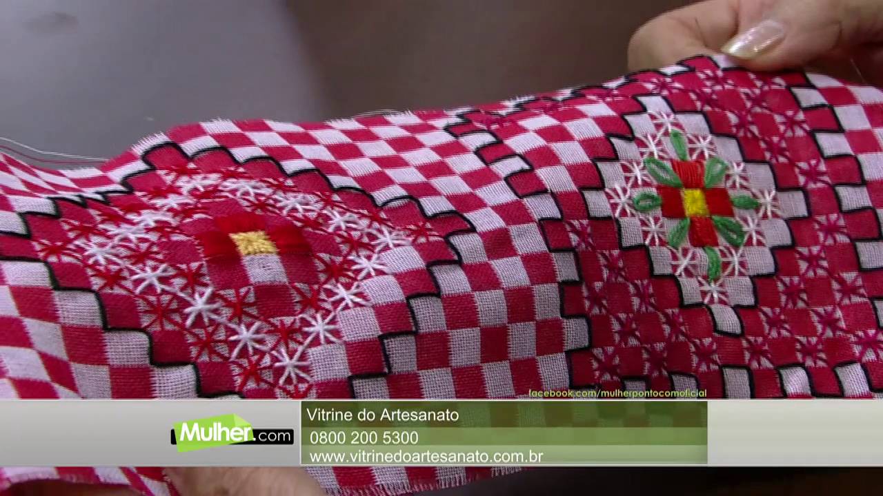 Mulher.com - 19/05/2016 – Bordado em pano de copa - Ana Maria Ronchel PT1