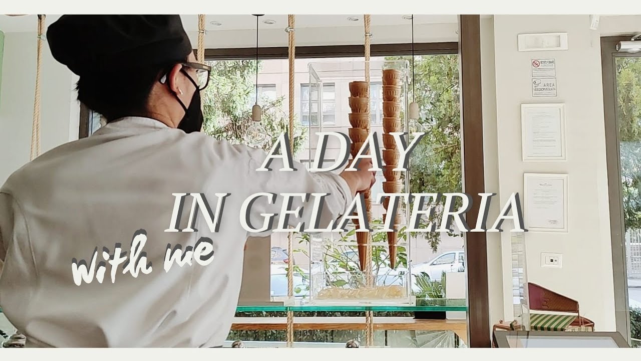 gelato VLOG | a day with me in gelateria | gelato making